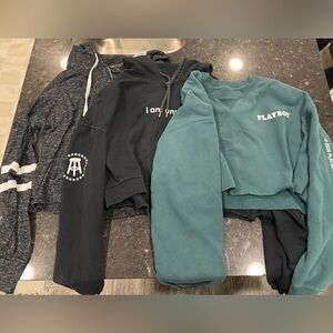 Set of 3 Sweaters/Hoodies/Zip-up